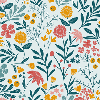 Blomster, Flerfarvede, Levende, Smuk