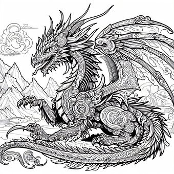 Free Ai Generated Dragon illustration and picture