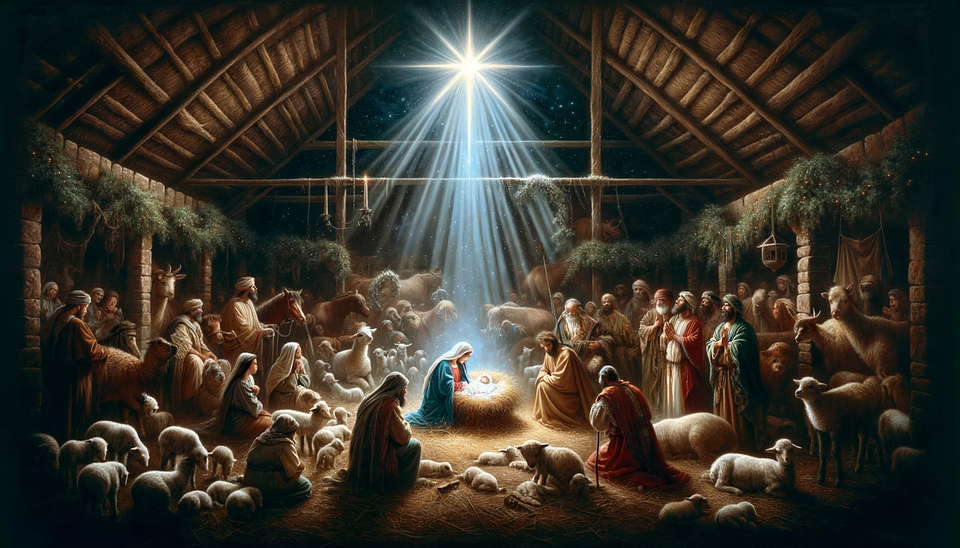 Download Ai Generated, Star Of Bethlehem, Nativity. Royalty-Free Stock ...
