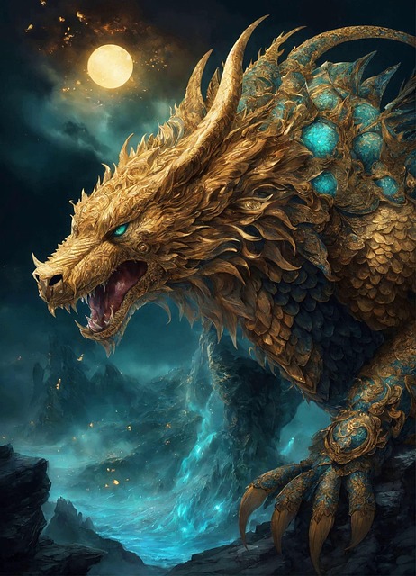 Free ai generated dragon animal illustration