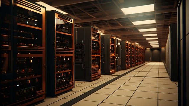 Free ai generated data center illustration