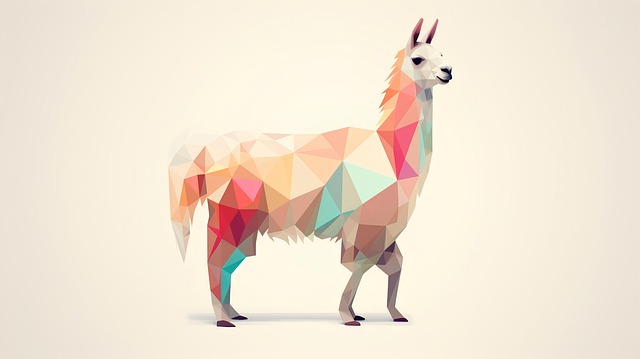 Free ai generated alpaca lama illustration