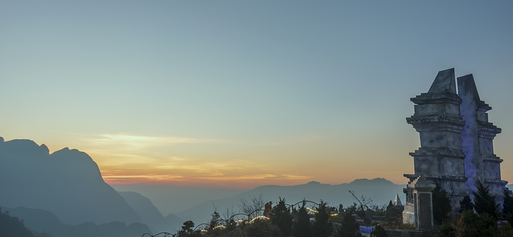 Free Sunset Mountain illustration and picture