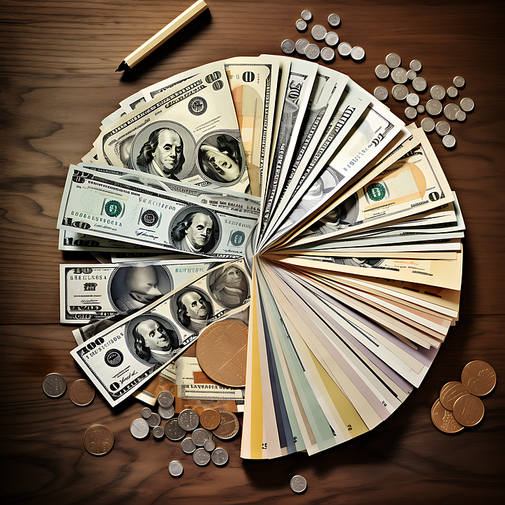 Download Budgeting, Bliss, Pie Chart. RoyaltyFree Stock Illustration