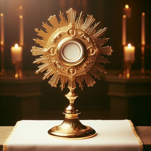 Free ai generated monstrance ostensorium illustration