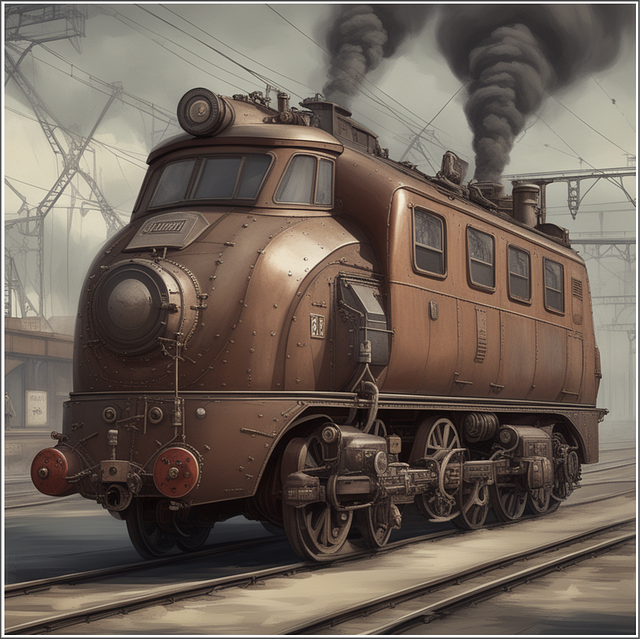 Download Ai Generated Railroad Train Royalty-Free Stock Illustration ...