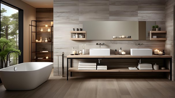 Free Ai Generated Bathroom illustration and picture