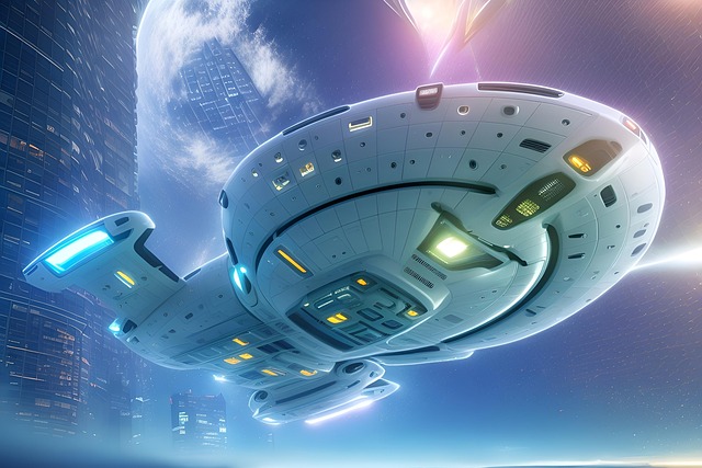 Free ai generated spaceship star trek illustration