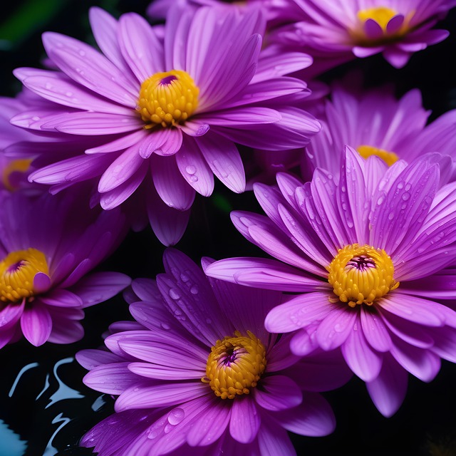 Free ai generated aster flower illustration