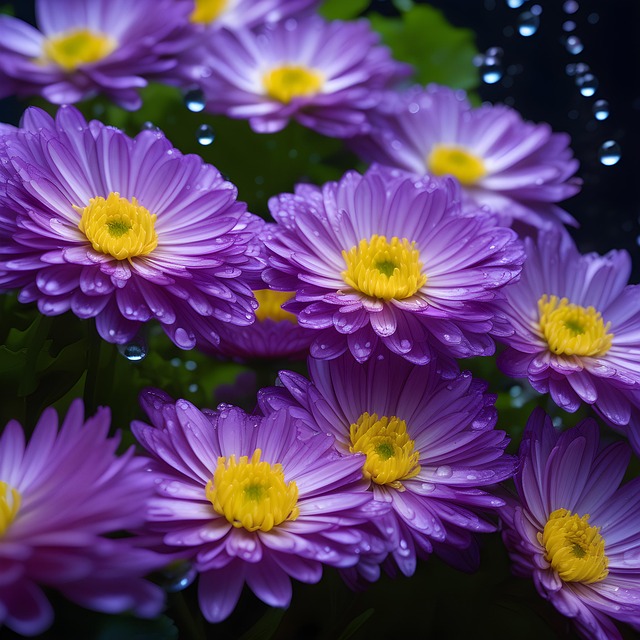 Free ai generated aster flower illustration