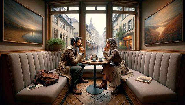 Free ai generated cafe gallery illustration