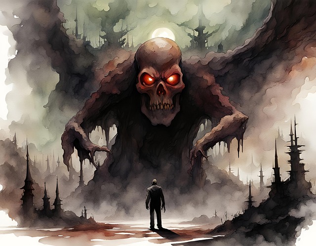 Free ai generated doom monster illustration