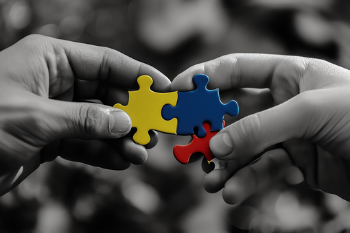 Free Autism Awareness Puzzle illustration and picture