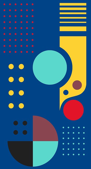Free bauhaus art abstract digital drawing vector