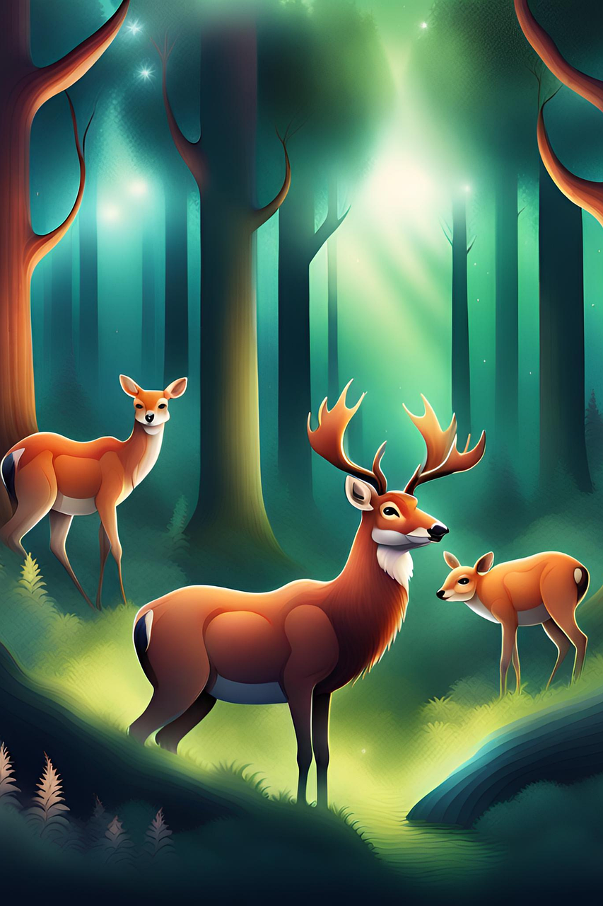 Download free HD stock image of Nature Landscape Free nature landscape forest illustration
