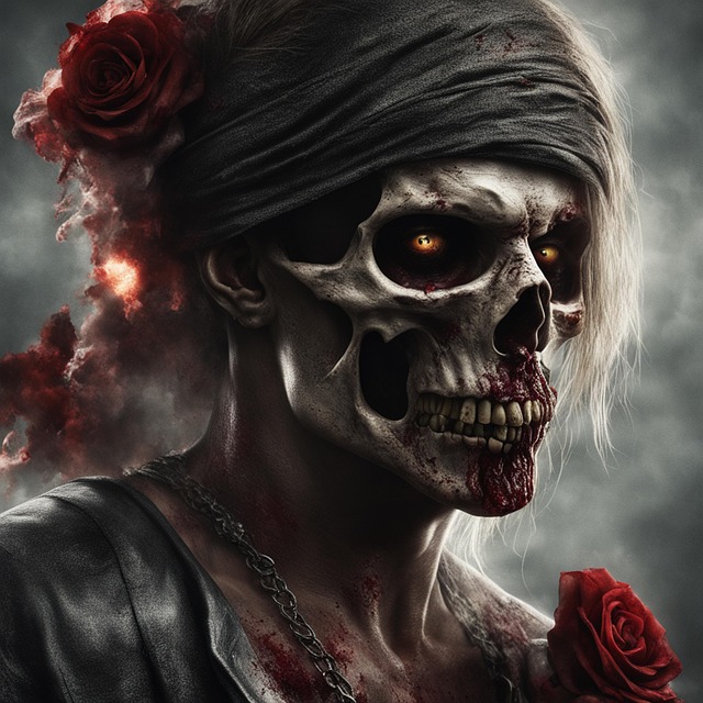 Free ai generated zombie monster illustration