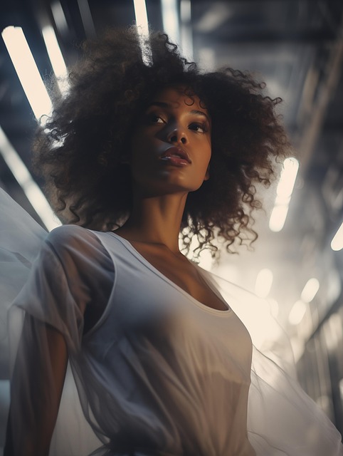 Free ai generated black woman illustration