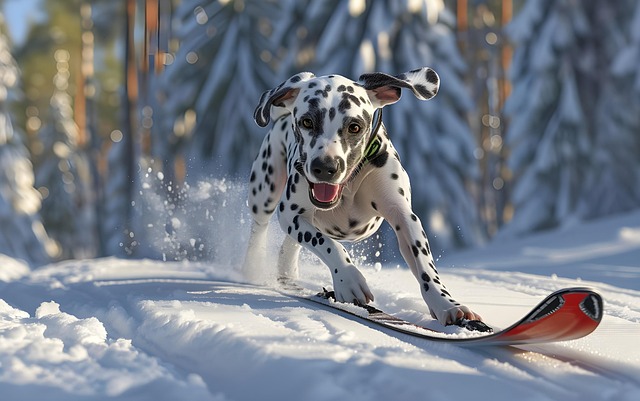 Free ai generated dalmatian nature illustration