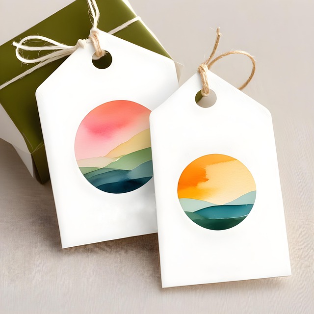Free label tags mockup illustration