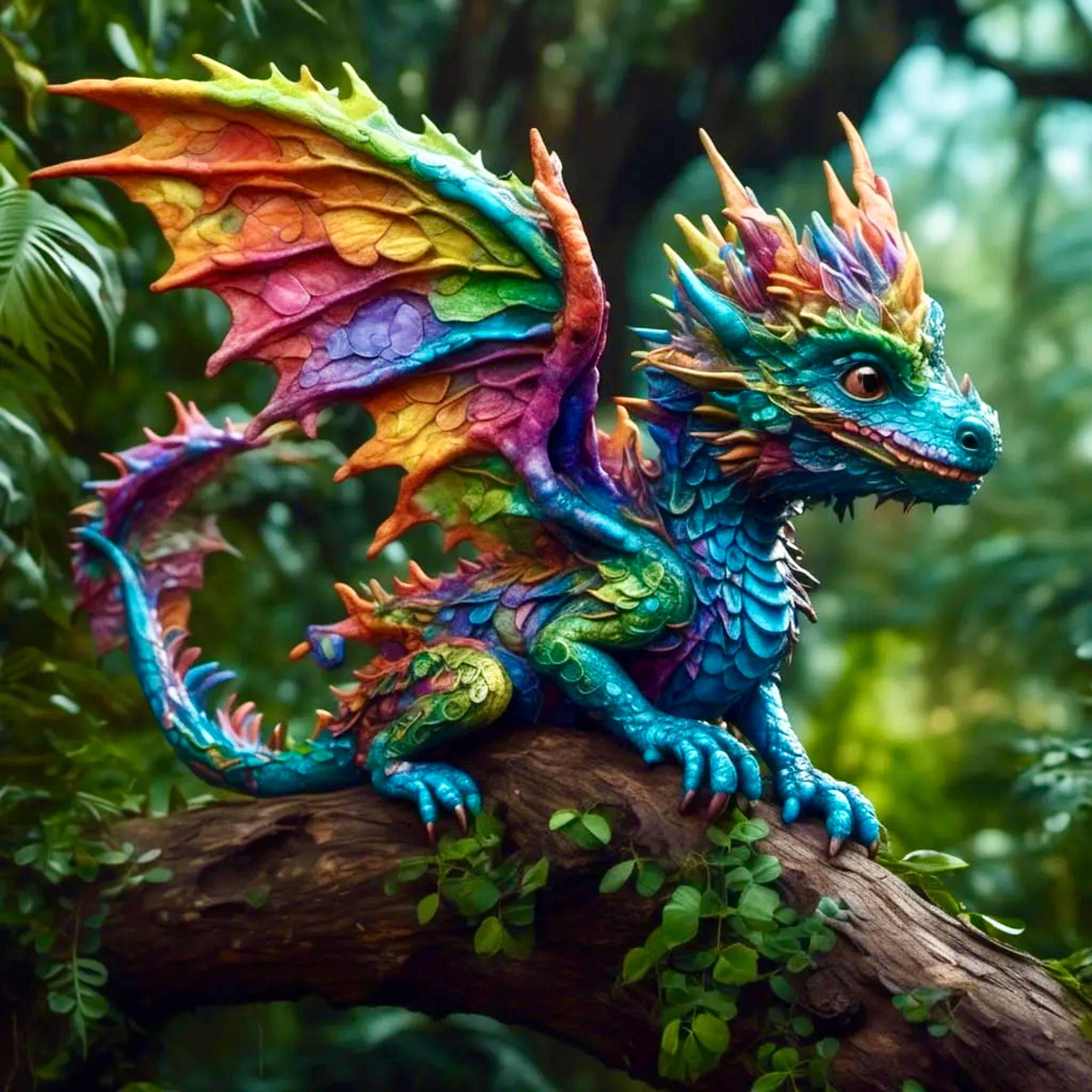 Download Ai Generated Dragon Baby Dragon Royalty Free Stock
