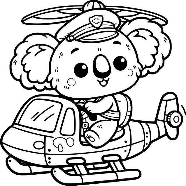 Free koala australia pilot vector