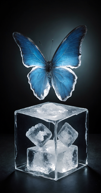 Ai Generert, Sommerfugl, Is, Forzen