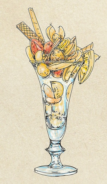 Free drink cocktail glass illustration