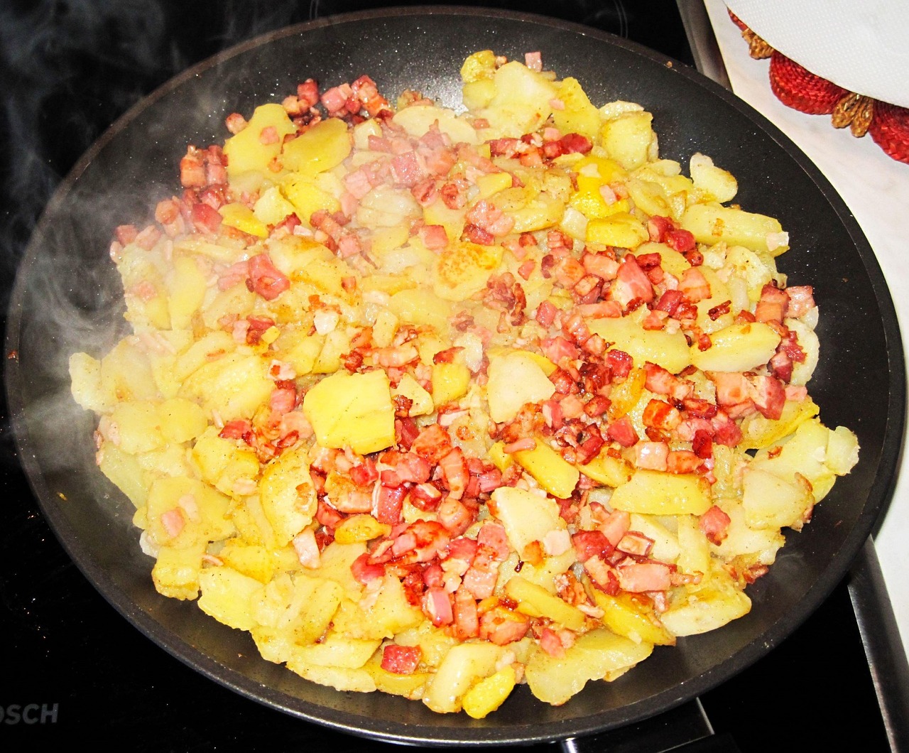 Bratkartoffeln Schinken Zwiebeln - Kostenloses Foto auf Pixabay - Pixabay