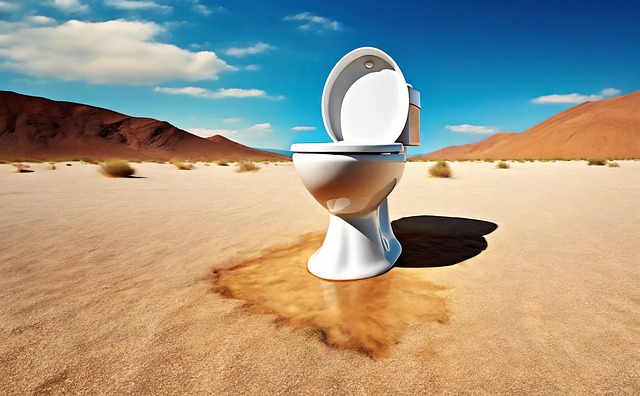 Free ai generated toilet desert illustration