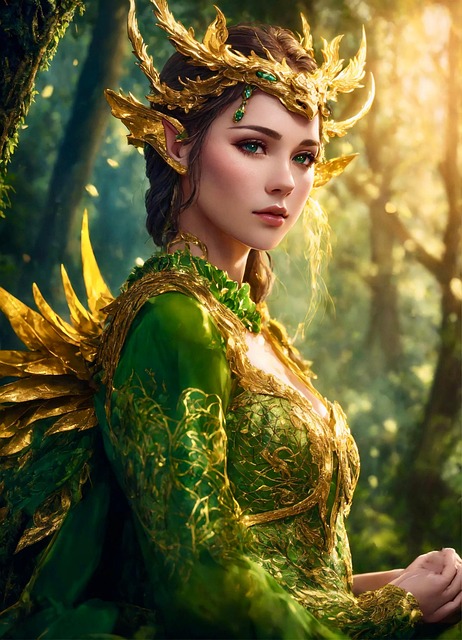 Elf Queen Vector Download Ai Generated, Elf, Queen. Royalty-Free Stock Illustration ...