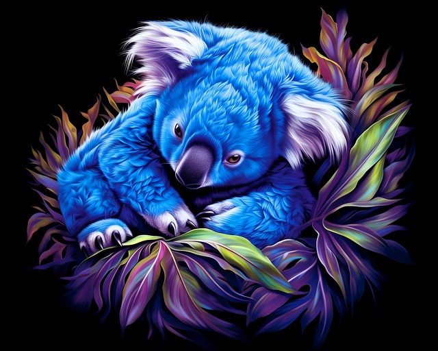 Free ai generated koala marsupial illustration