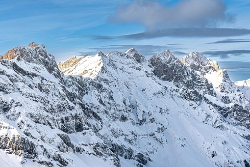 Schweiz, Obwalden, Engelberg, Winter