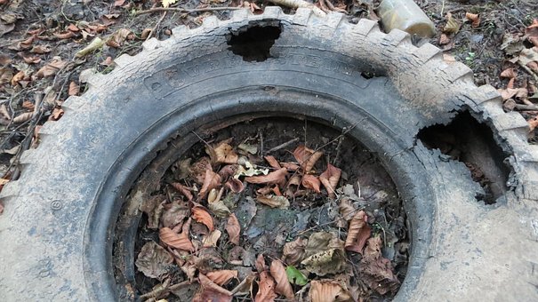 Free Old Relic Of The War Vredestein Tire photo and picture