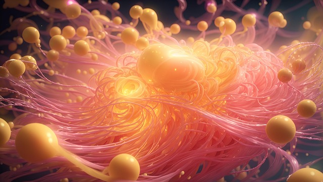 Free ai generated particles quantum physics illustration
