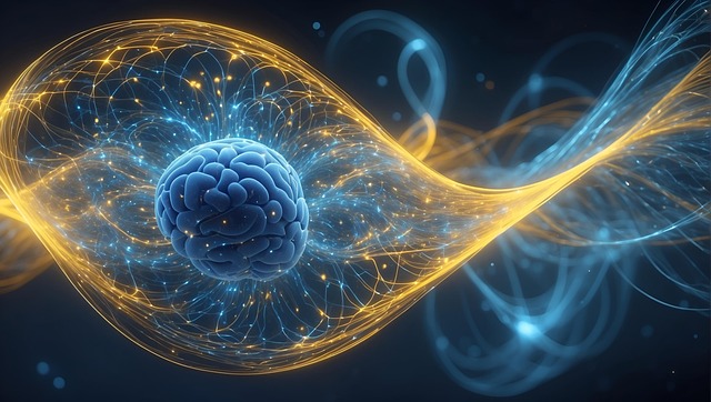 Free ai generated brain quantum physics illustration