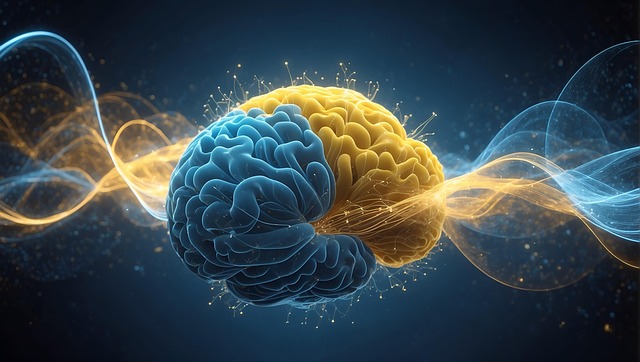 Free ai generated brain quantum physics illustration