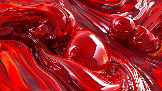 Free ai generated red abstract illustration