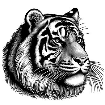 Ai Generert, Tiger, Katteaktig, Hode