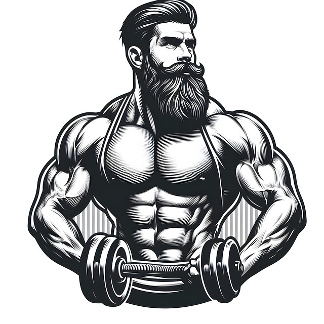 Free ai generated gym logo illustration
