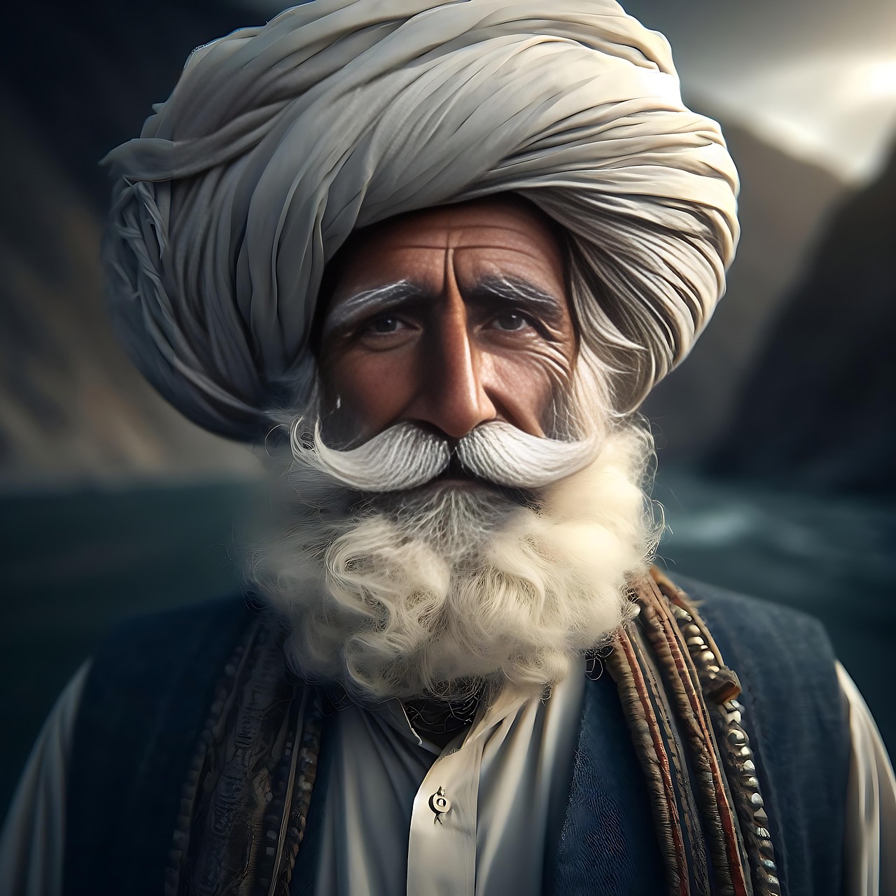 Download Portrait Male Baloch RoyaltyFree Stock Illustration Image