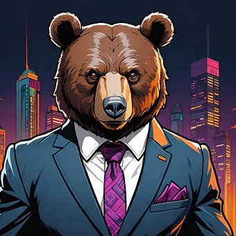 Free Ai Generated Bear illustration and picture