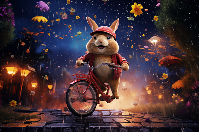 Free Ai Generated Rabbit illustration and picture