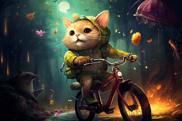 Free Ai Generated Cat illustration and picture