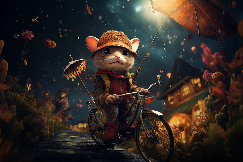 Download Ai Generated Rat Biking Royalty-Free Stock Illustration Image ...