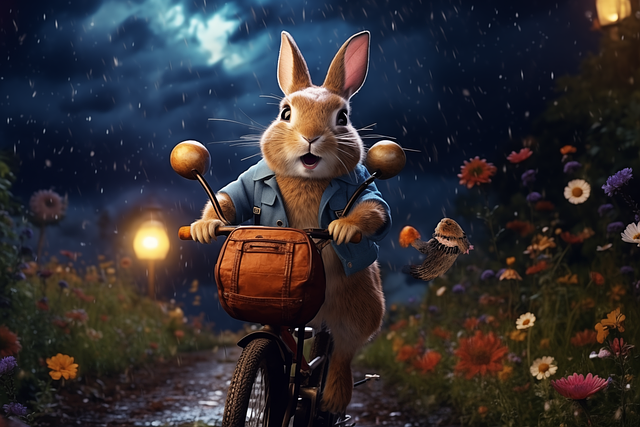 Free Ai Generated Bunny illustration and picture