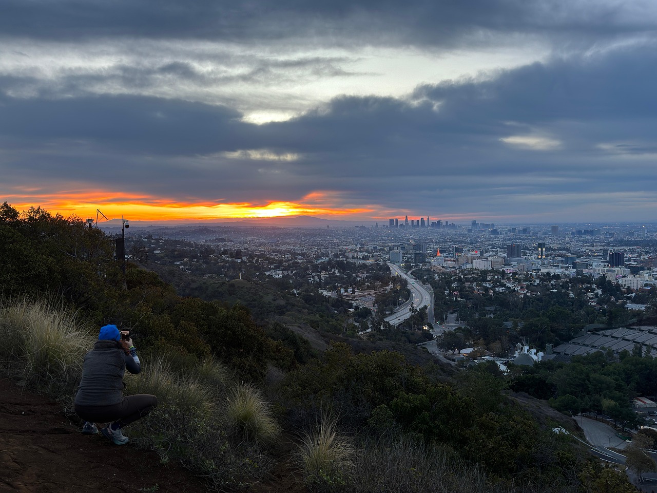 lever du soleil à los angeles