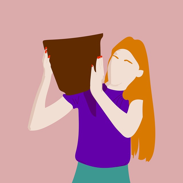 Free woman lift drawing illustration