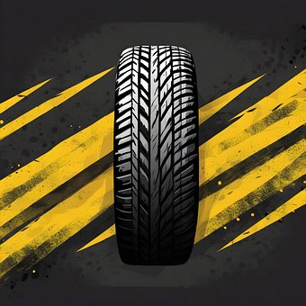Ai Generado, Coche, Neumático, Grunge