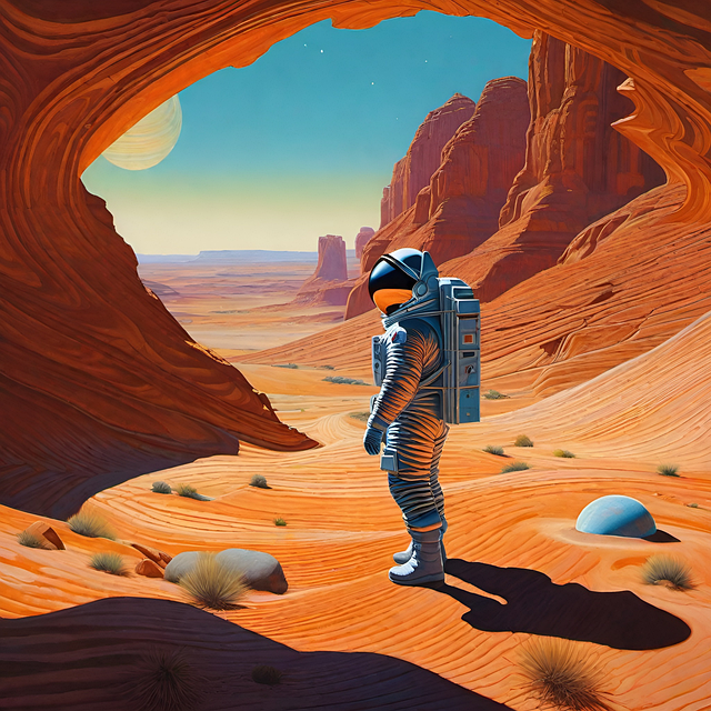 Free Ai Generated Astronaut illustration and picture