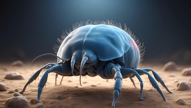 Free ai generated mites bed bug illustration